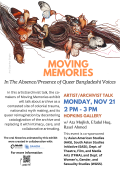 Flyer for Moving Memories
