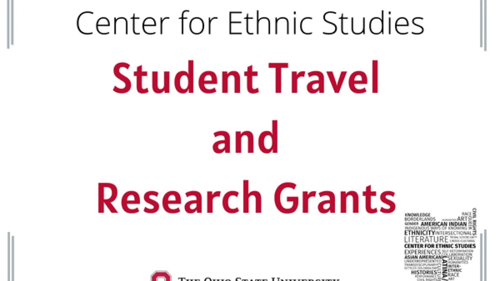 CES Student Travel and Research Grants with CES logo and OSU logo