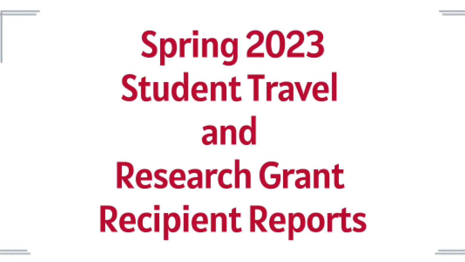 SP23 CES grants reports