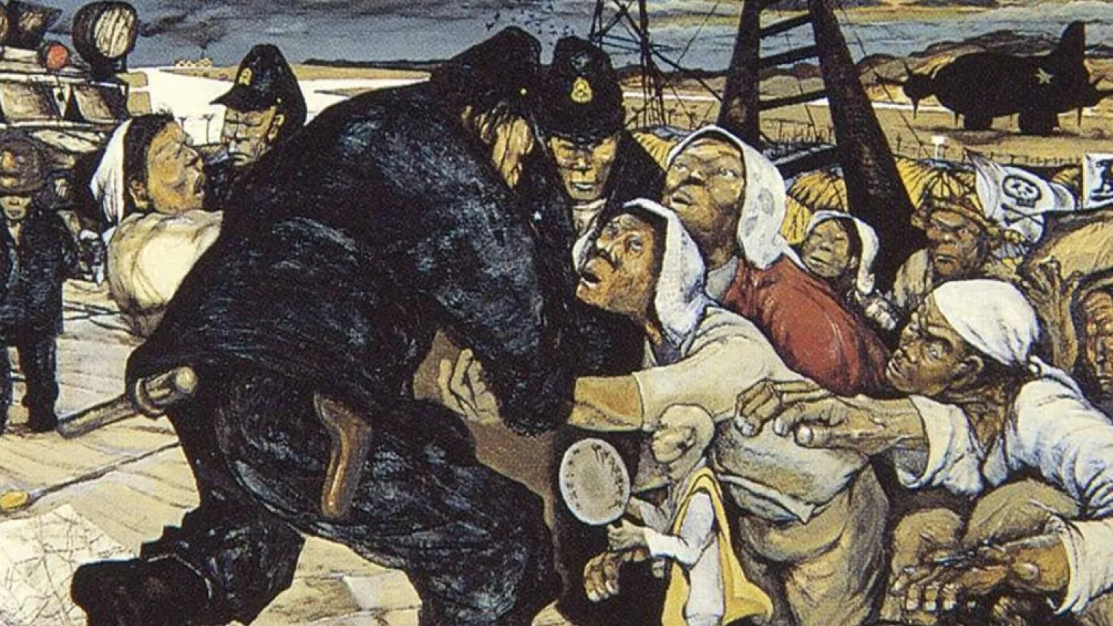Painting of Cold war struggle