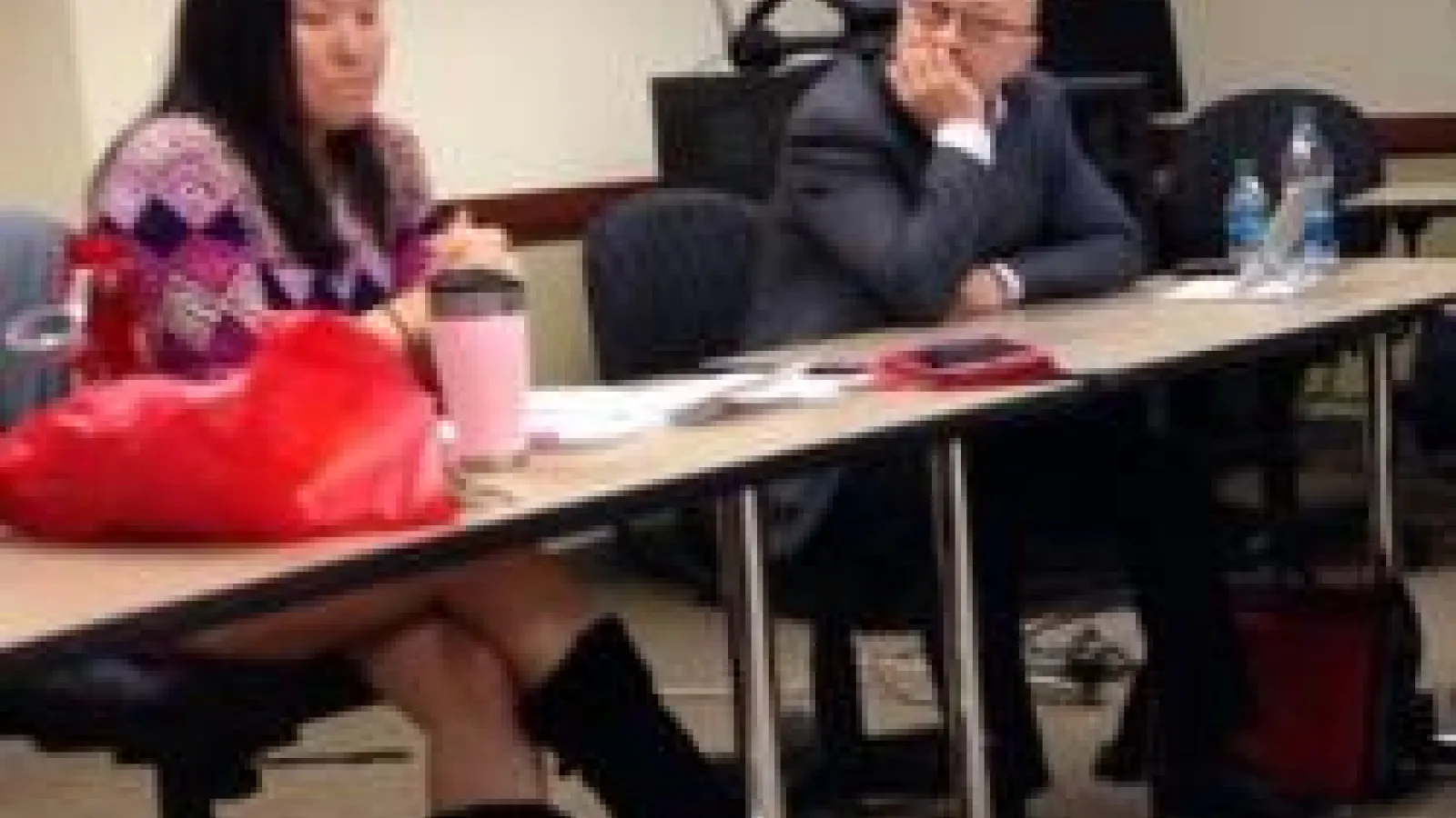 Lynn Itagaki (left) and Daniel Kim (right) at the Racial Burnout workshop