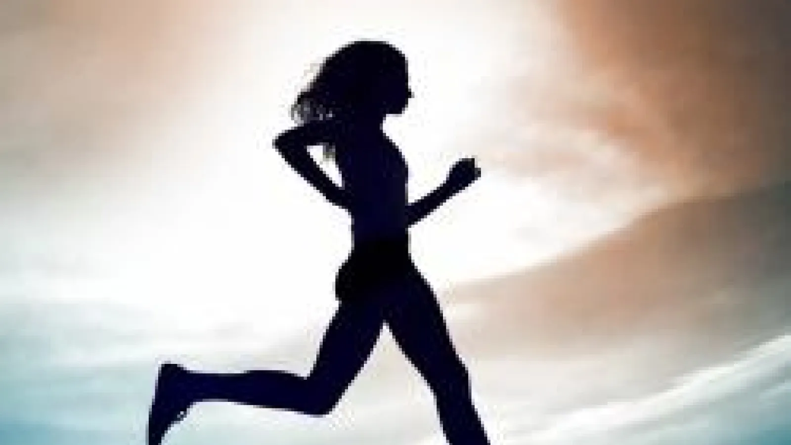 Silhouette of runner representing Run4Refugees