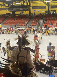 Dancers during the Mawita'jik Competition Powwow in Dartmouth, Nova Scotia