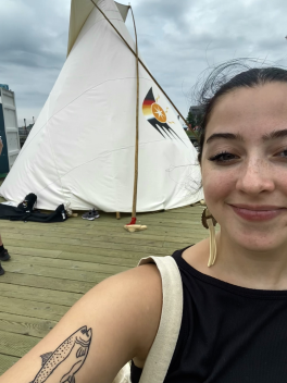 Kristin Hall at the 2023 North American Indigenous Games