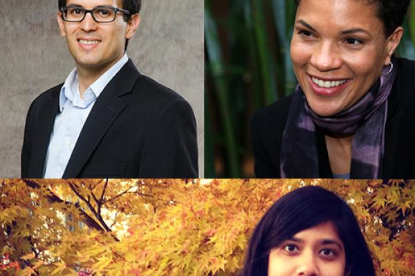 Photos of Michelle Alexander, César Cuauhtémoc García Hernández, and Silky Shah Photos of Michelle Alexander, César Cuauhtémoc García Hernández, and Silky Shah