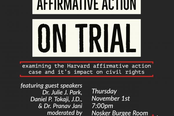 Presentation Flyer and Details Affirmative Action on Trial