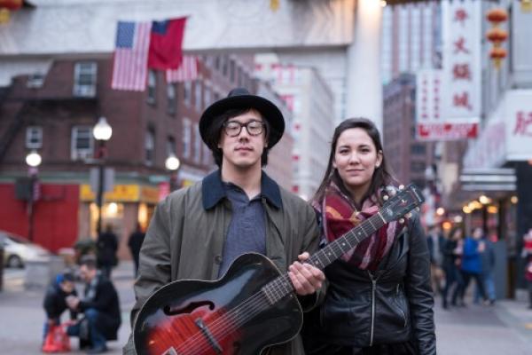Julian Saporiti and Erin Aoyama